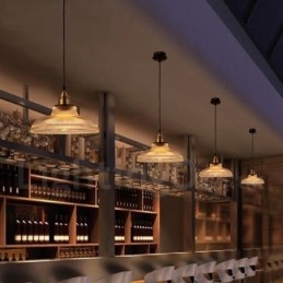 Designer Touch Decorative 1 Light Vintage Glass Pendant Light