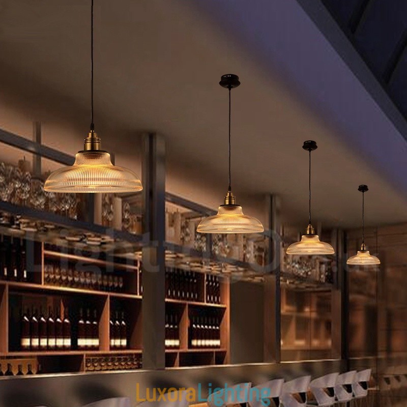 Designer Touch Decorative 1 Light Vintage Glass Pendant Light