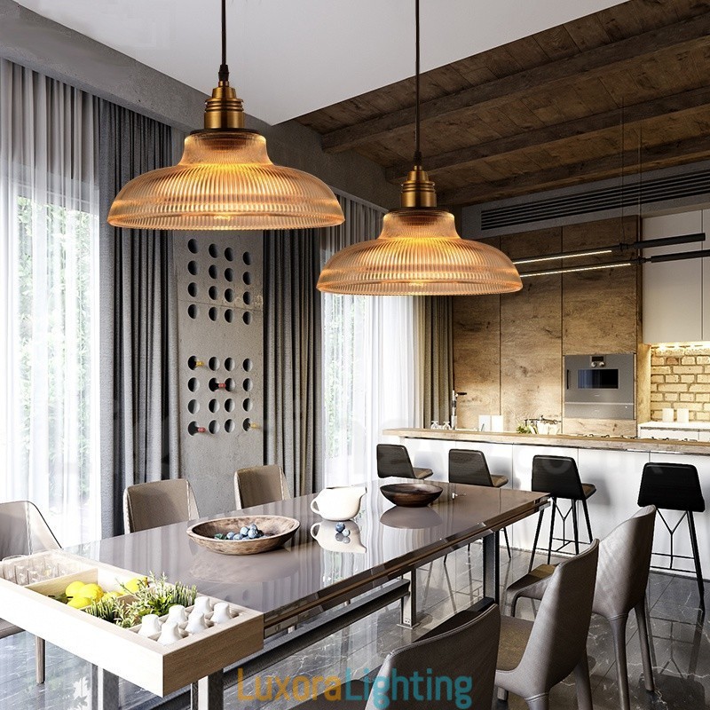 Designer Touch Decorative 1 Light Vintage Glass Pendant Light