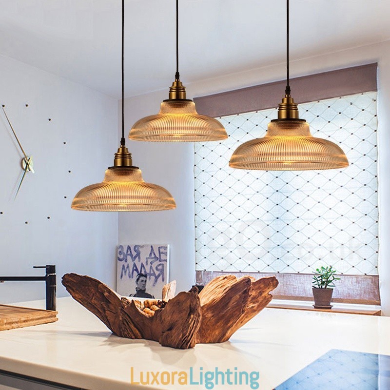 Designer Touch Decorative 1 Light Vintage Glass Pendant Light