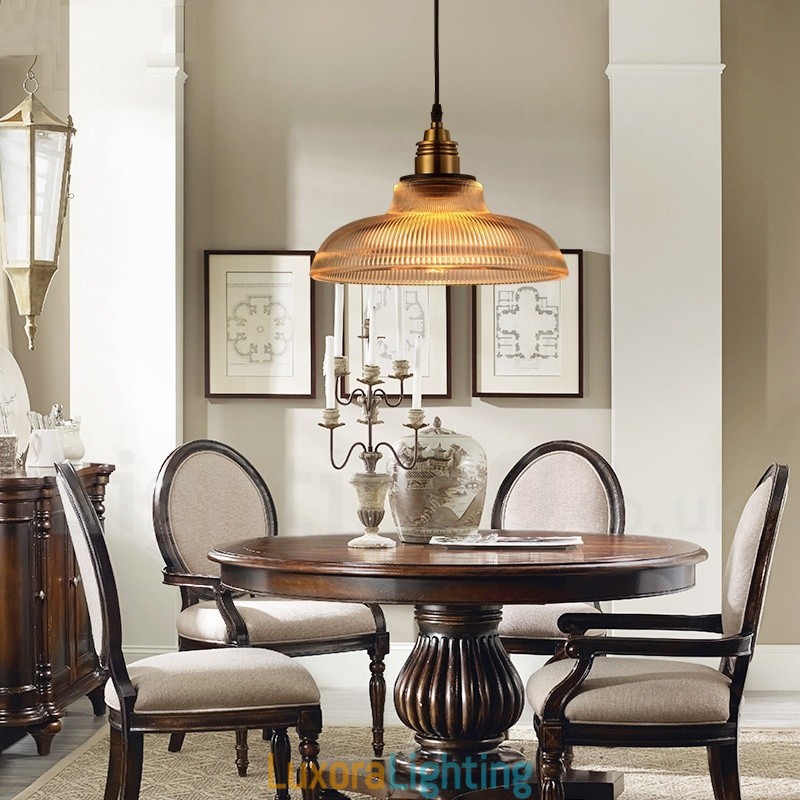 Designer Touch Decorative 1 Light Vintage Glass Pendant Light