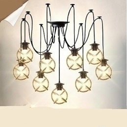 Designer Touch Decorative Rope lamp Chandelier Clothing long Creative The Heavenly Maids Scatter Blossoms. Spider lamp