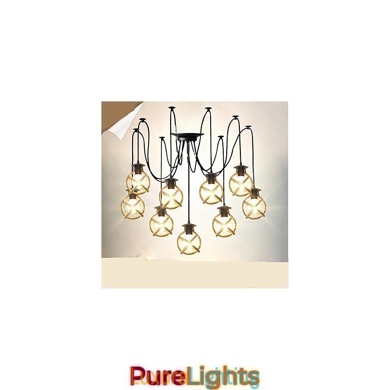 Designer Touch Decorative Rope lamp Chandelier Clothing long Creative The Heavenly Maids Scatter Blossoms. Spider lamp