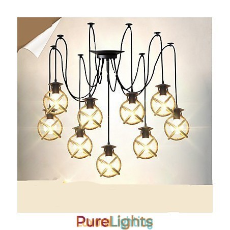 Designer Touch Decorative Rope lamp Chandelier Clothing long Creative The Heavenly Maids Scatter Blossoms. Spider lamp