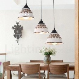 Designer Touch Decorative 1 Light Modern Contemporary Pendant Light with Ceramic Shade