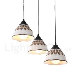 Designer Touch Decorative 1 Light Modern Contemporary Pendant Light with Ceramic Shade