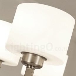 Designer Touch Decorative 6 Light Modern Contemporary Chandelier with Glass Shade