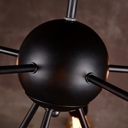 Designer Touch Decorative Creative 8 Light Brushed Nickel Chandelier