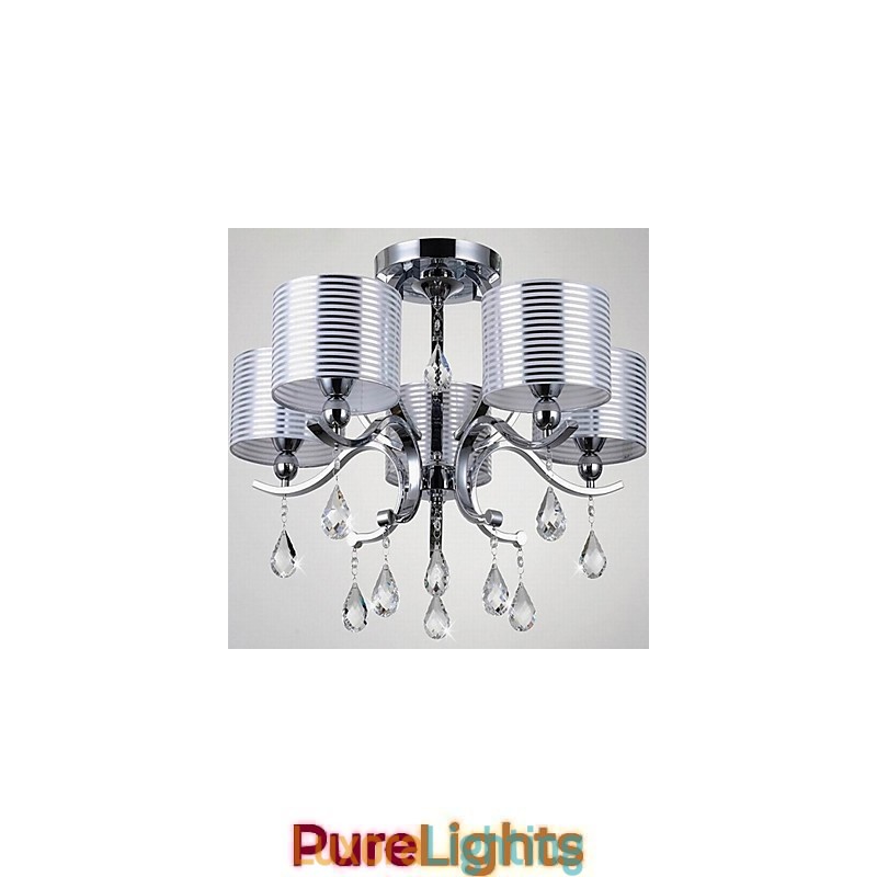 Designer Touch Decorative Modern K9 Crystal Chandelier 6 Lights