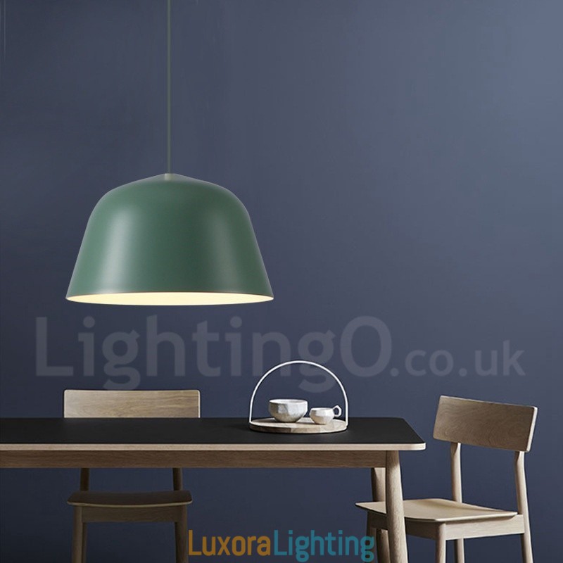 Designer Touch Decorative 1 Light Modern Contemporary Steel Pendant Light with Aluminum alloy Shade