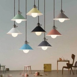 Designer Touch Decorative 1 Light Modern Contemporary Steel Pendant Light with Steel Shade