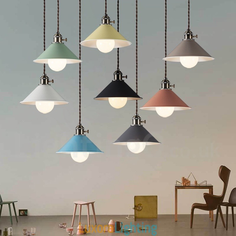 Designer Touch Decorative 1 Light Modern Contemporary Steel Pendant Light with Steel Shade