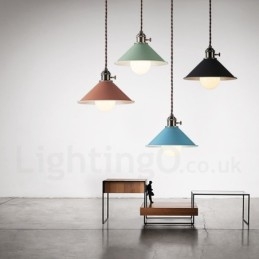 Designer Touch Decorative 1 Light Modern Contemporary Steel Pendant Light with Steel Shade