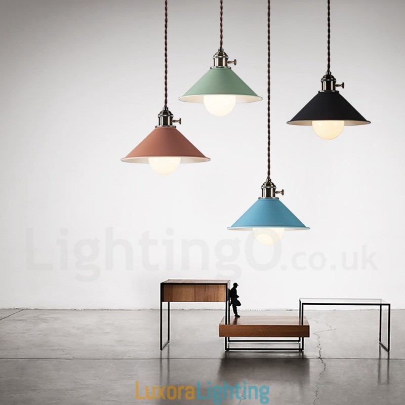 Designer Touch Decorative 1 Light Modern Contemporary Steel Pendant Light with Steel Shade