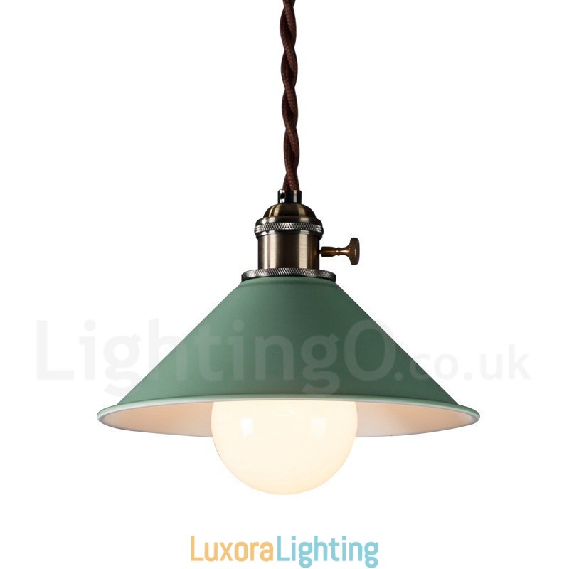 Designer Touch Decorative 1 Light Modern Contemporary Steel Pendant Light with Steel Shade