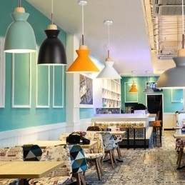 Designer Touch Decorative 1 Light Modern Contemporary Steel Pendant Light with Aluminum alloy Shade