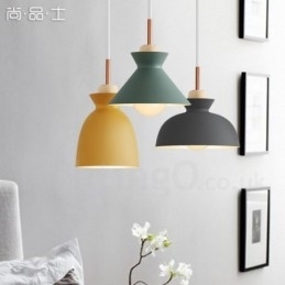 Designer Touch Decorative 1 Light Modern Contemporary Steel Pendant Light with Aluminum alloy Shade