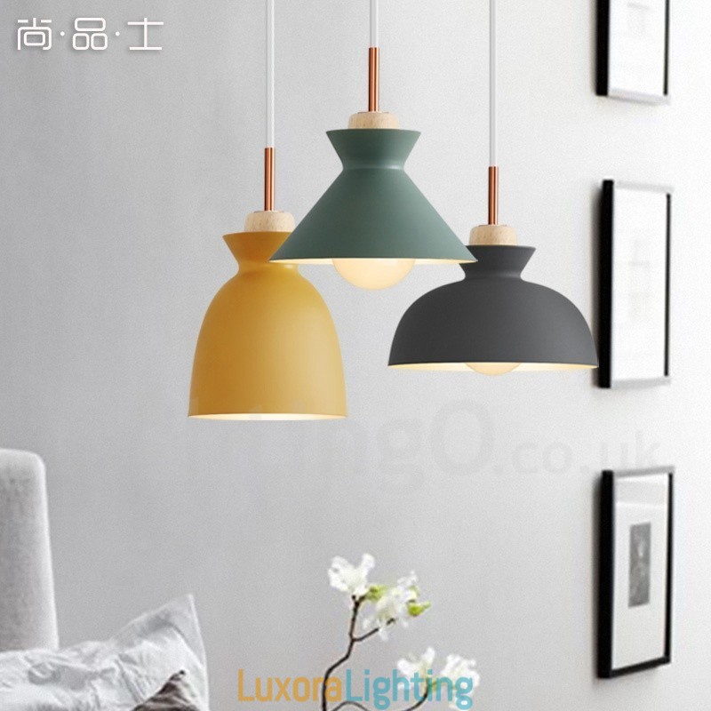 Designer Touch Decorative 1 Light Modern Contemporary Steel Pendant Light with Aluminum alloy Shade