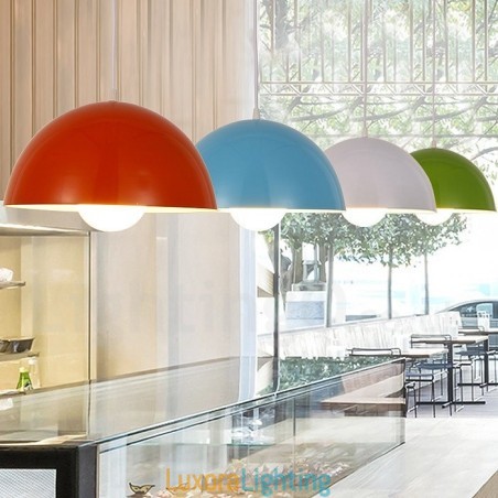 Designer Touch Decorative 1 Light Modern Contemporary Steel Pendant Light with Aluminum alloy Shade