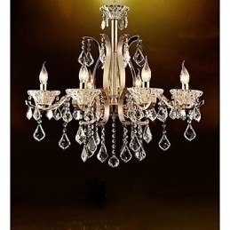 Designer Touch Decorative High Grade Gold Wrought Iron Crystal Chandelier 8 Lights