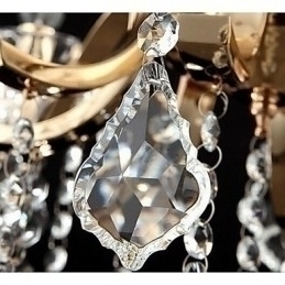 Designer Touch Decorative High Grade Gold Wrought Iron Crystal Chandelier 8 Lights