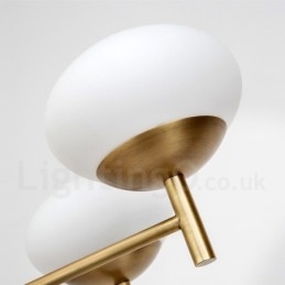 Designer Touch Decorative 9 Light Retro Rustic Luxury Brass Pendant Lamp Chandelier with Glass Shade