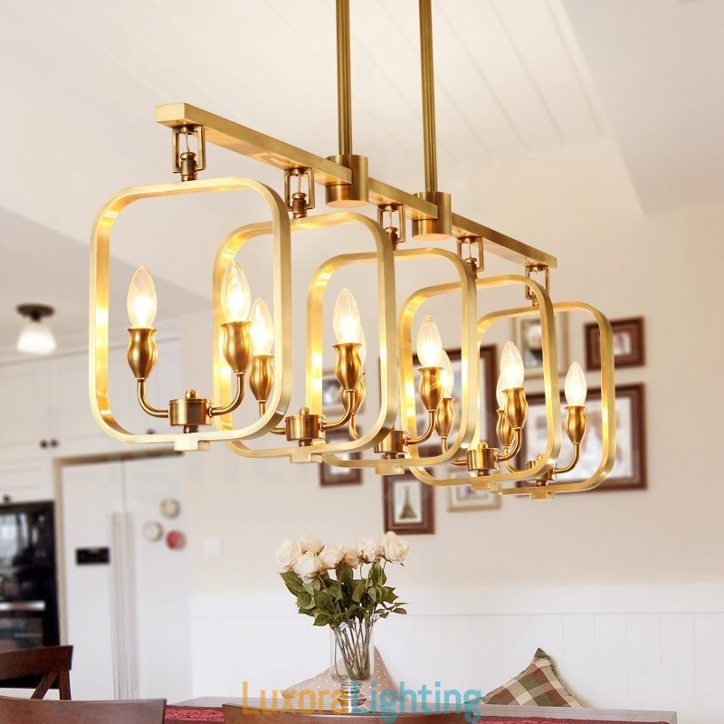 Designer Touch Decorative Retro Rustic Luxury Brass Pendant Lamp Chandelier