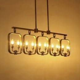 Designer Touch Decorative Retro Rustic Luxury Brass Pendant Lamp Chandelier