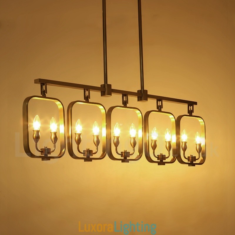 Designer Touch Decorative Retro Rustic Luxury Brass Pendant Lamp Chandelier