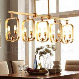 Designer Touch Decorative Retro Rustic Luxury Brass Pendant Lamp Chandelier