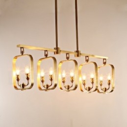 Designer Touch Decorative Retro Rustic Luxury Brass Pendant Lamp Chandelier