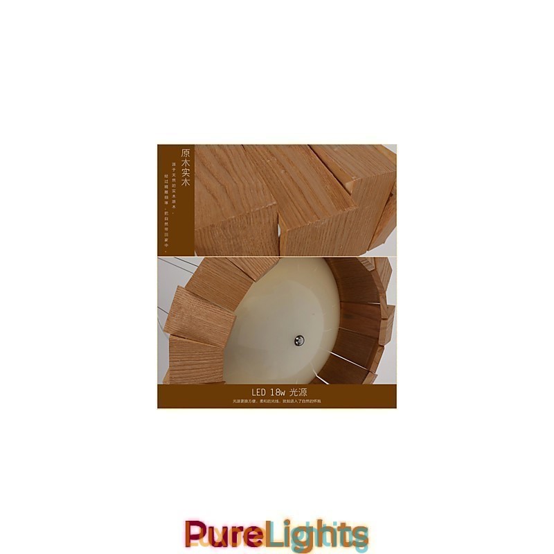 Designer Touch Decorative Chandelier Country Wood Bamboo