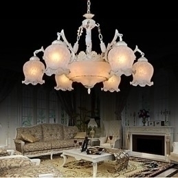 Designer Touch Decorative Chandelier White European Retro Classic