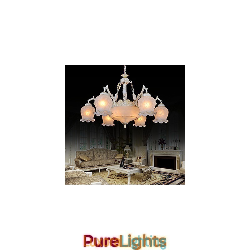 Designer Touch Decorative Chandelier White European Retro Classic