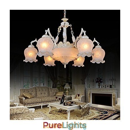Designer Touch Decorative Chandelier White European Retro Classic