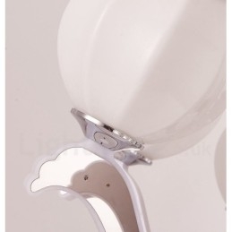 Designer Touch Decorative 6 Light Modern Contemporary Luxury Pendant Lamp Chandelier with Glass Shade