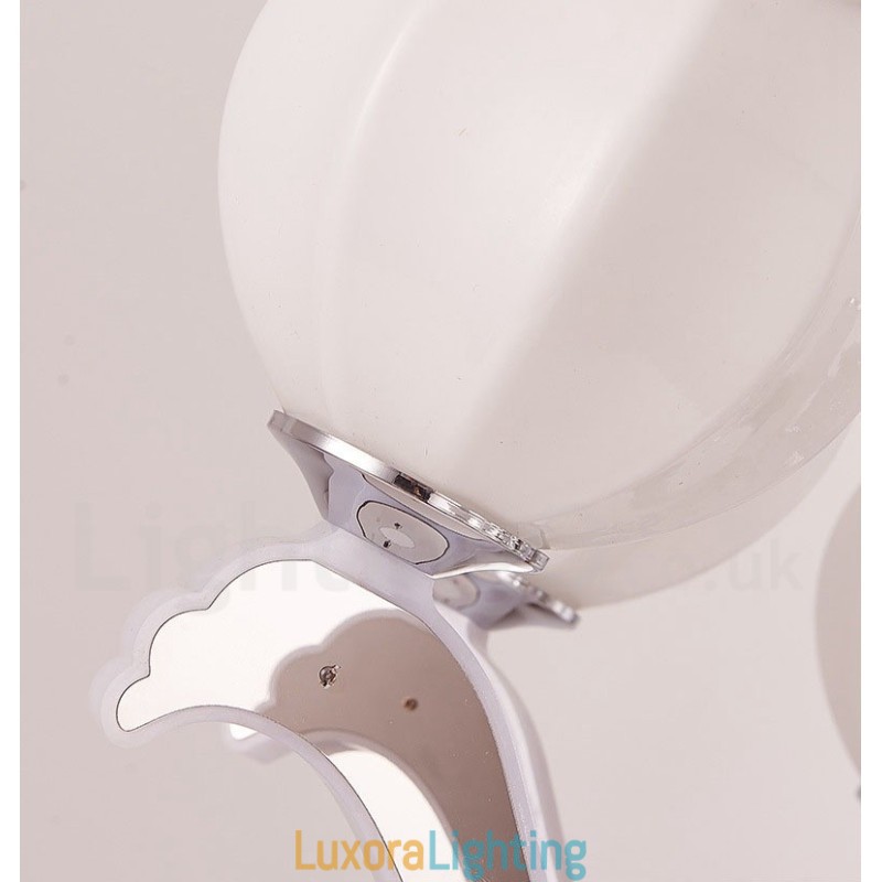 Designer Touch Decorative 6 Light Modern Contemporary Luxury Pendant Lamp Chandelier with Glass Shade