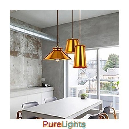 Designer Touch Decorative Chandelier Mini Style Modern Contemporary Metal 3 Light Pendant Light