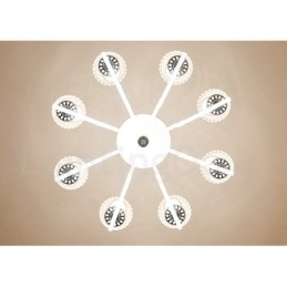 Designer Touch Decorative Retro Rustic Luxury Crystal Pendant Lamp Chandelier with Glass Shade