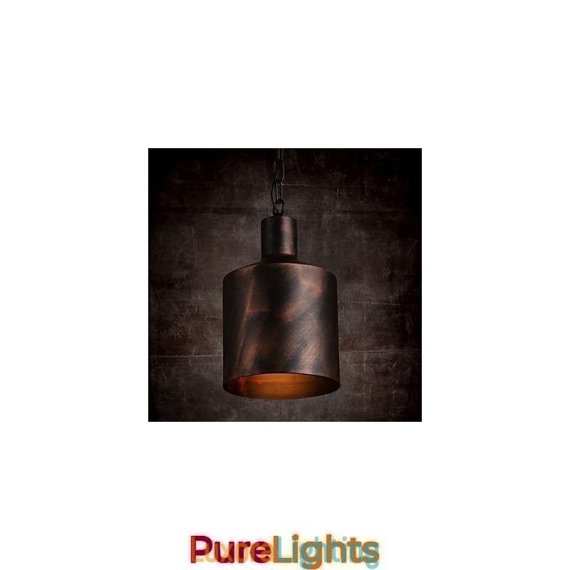 Designer Touch Decorative Chandelier Rustic Lodge Drum Metal Pendant Light