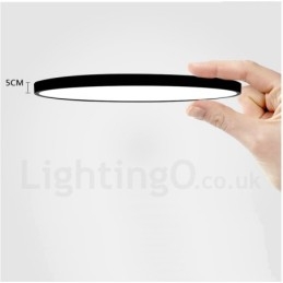 Designer Touch Decorative Ultra Thin Dimmable Modern Contemporary Nordic Style Flush Mount Ceiling Lights with Acrylic Shade with Remote Control Also Can Be Used As Wall Light