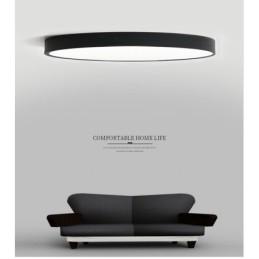 Designer Touch Decorative Ultra Thin Dimmable Modern Contemporary Nordic Style Flush Mount Ceiling Lights with Acrylic Shade with Remote Control Also Can Be Used As Wall Light