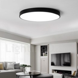 Designer Touch Decorative Ultra Thin Dimmable Modern Contemporary Nordic Style Flush Mount Ceiling Lights with Acrylic Shade with Remote Control Also Can Be Used As Wall Light