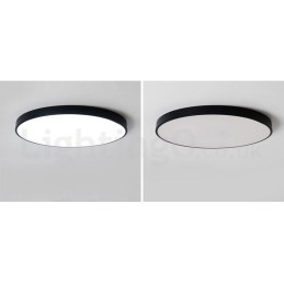 Designer Touch Decorative Ultra Thin Dimmable Modern Contemporary Nordic Style Flush Mount Ceiling Lights with Acrylic Shade with Remote Control Also Can Be Used As Wall Light