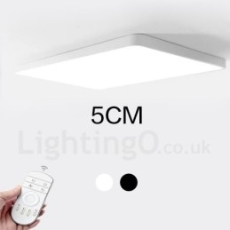 Designer Touch Decorative Dimmable Modern Contemporary Nordic Style Flush Mount Ceiling Lights with Acrylic Shade with Remote Control