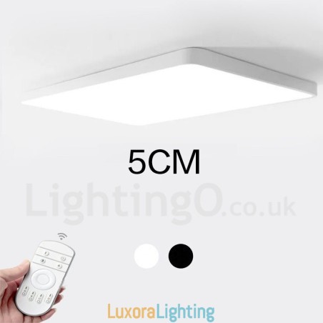 Designer Touch Decorative Dimmable Modern Contemporary Nordic Style Flush Mount Ceiling Lights with Acrylic Shade with Remote Control