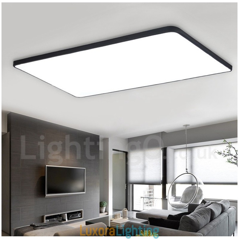 Designer Touch Decorative Dimmable Modern Contemporary Nordic Style Flush Mount Ceiling Lights with Acrylic Shade with Remote Control