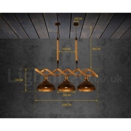 Designer Touch Decorative 3 Light Pendant Light Ceiling Lamp