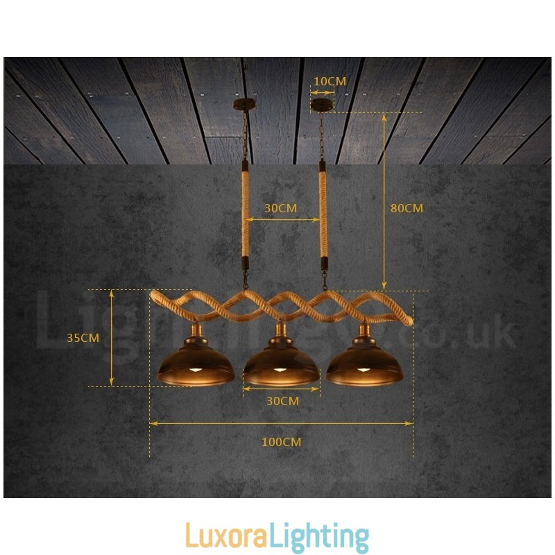 Designer Touch Decorative 3 Light Pendant Light Ceiling Lamp