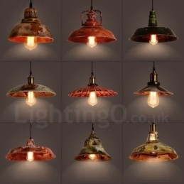 Designer Touch Decorative 1 Light Rustic Lodge Retro Vintage Pendant Light Loft